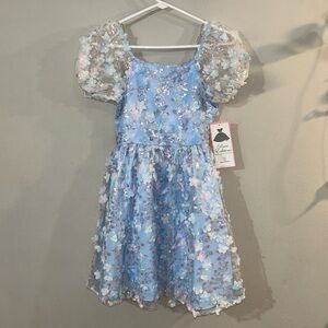 NWT Rare Editions Girls Size 10 Flower Girl Wedding Dress Daddy Daughter Dance